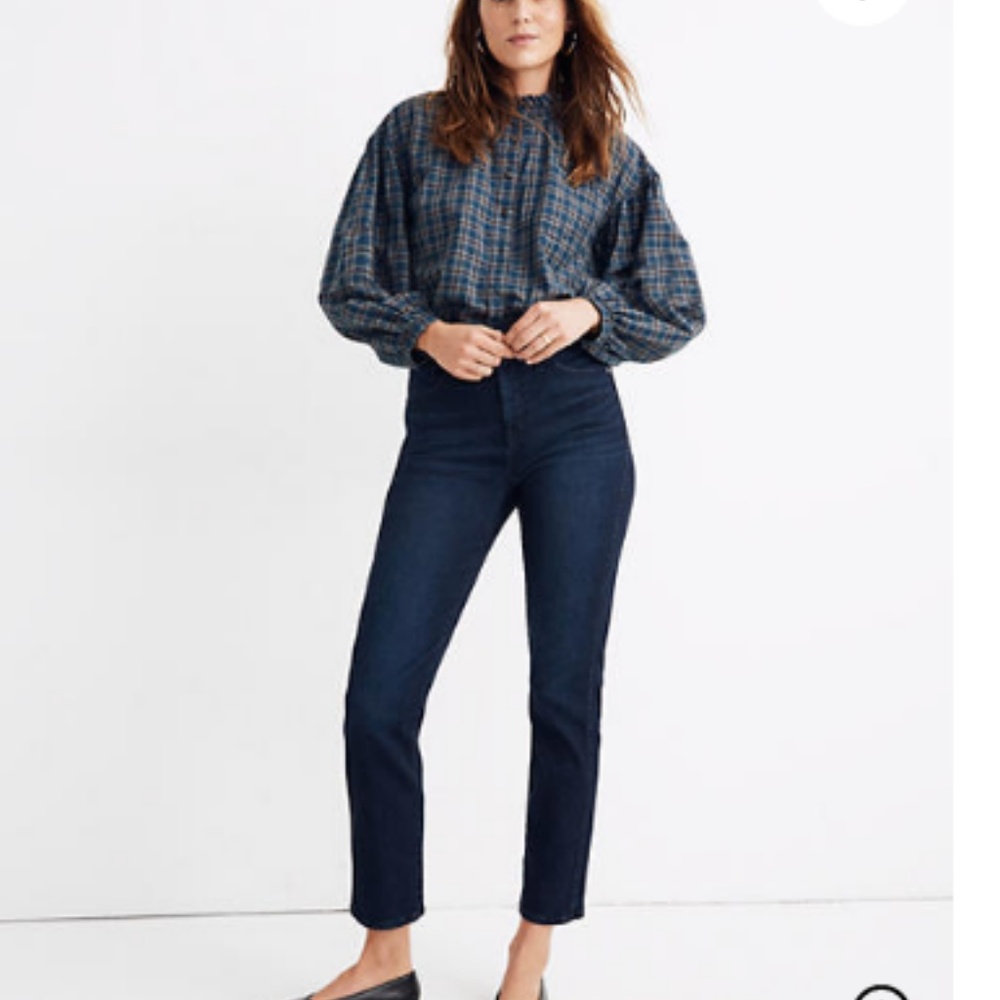 Petite Stovepipe Jeans in Birchland Wash